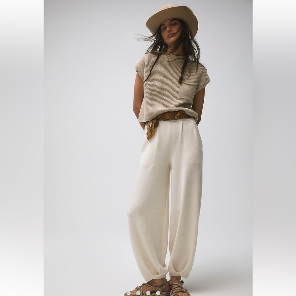 Free People Freya Sweater Set Oatmeal Bone Combo